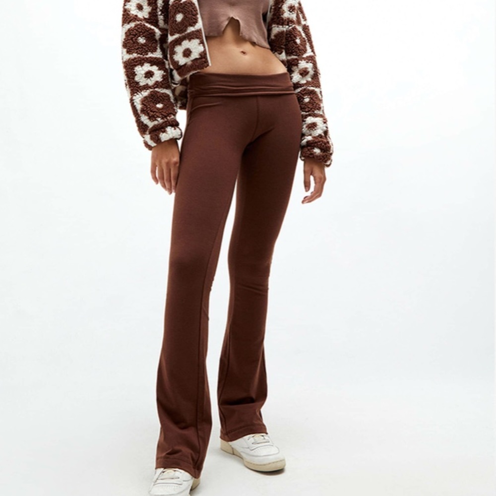 Brown Playboy yoga pants